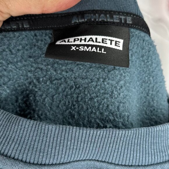 Alphalete Crewneck Blue Sweatshirt Size XS - Picture 4 of 6